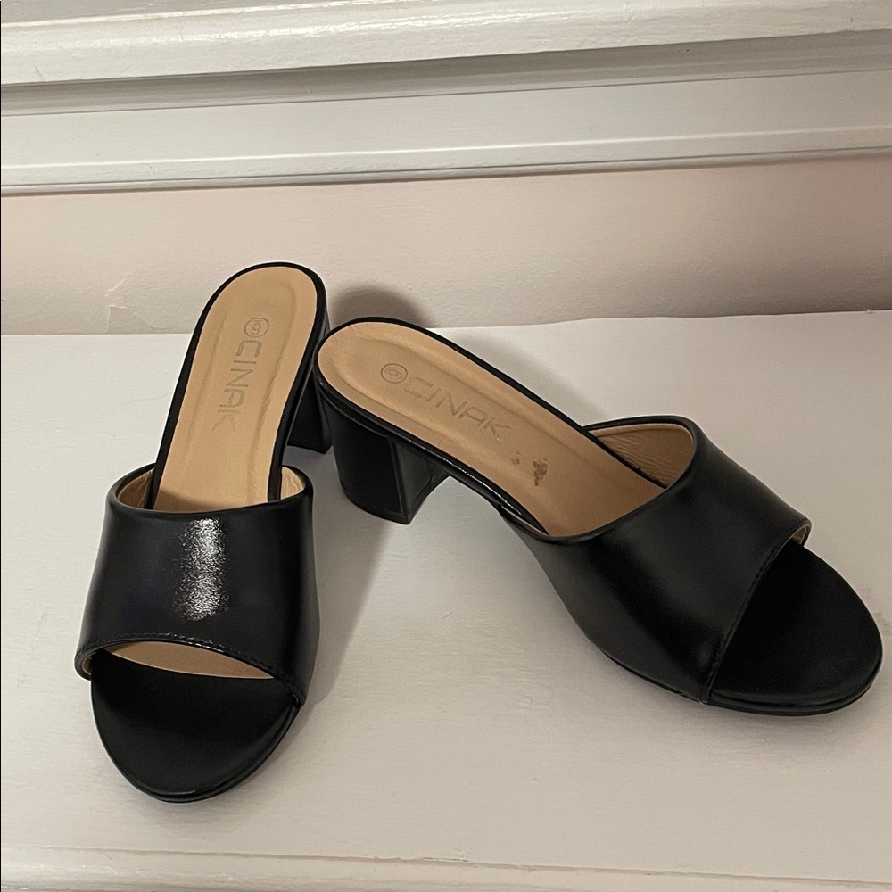 Elegant Black Women's Mules by CINAK